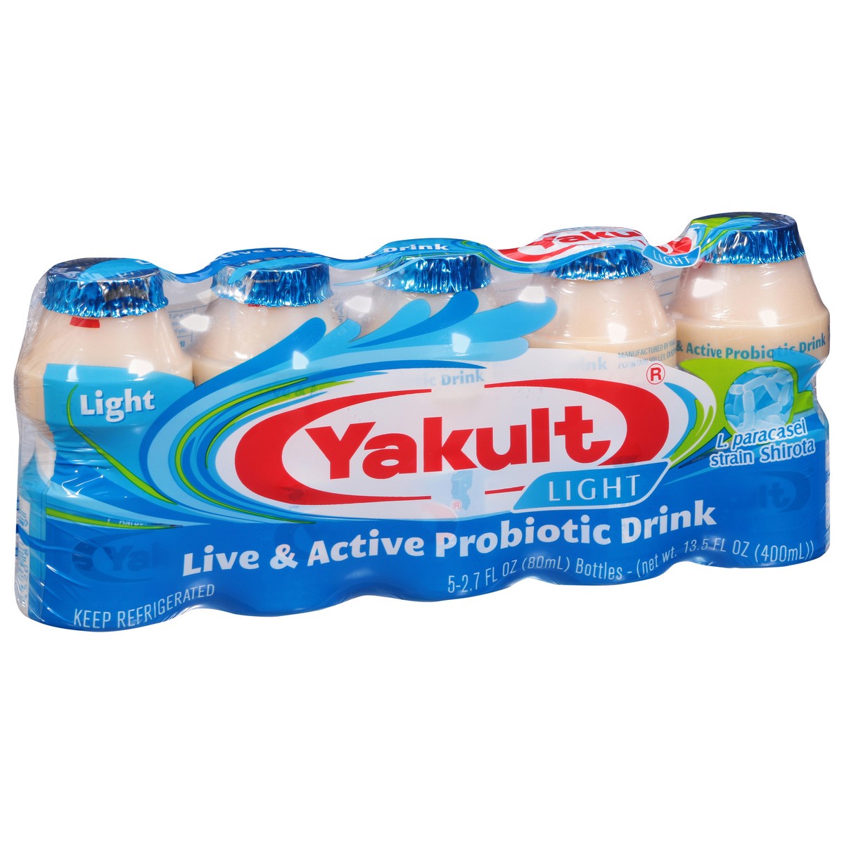 slide 4 of 9, Yakult Light Probiotic Drink 5 - 2.7 fl oz Bottles, 5 ct