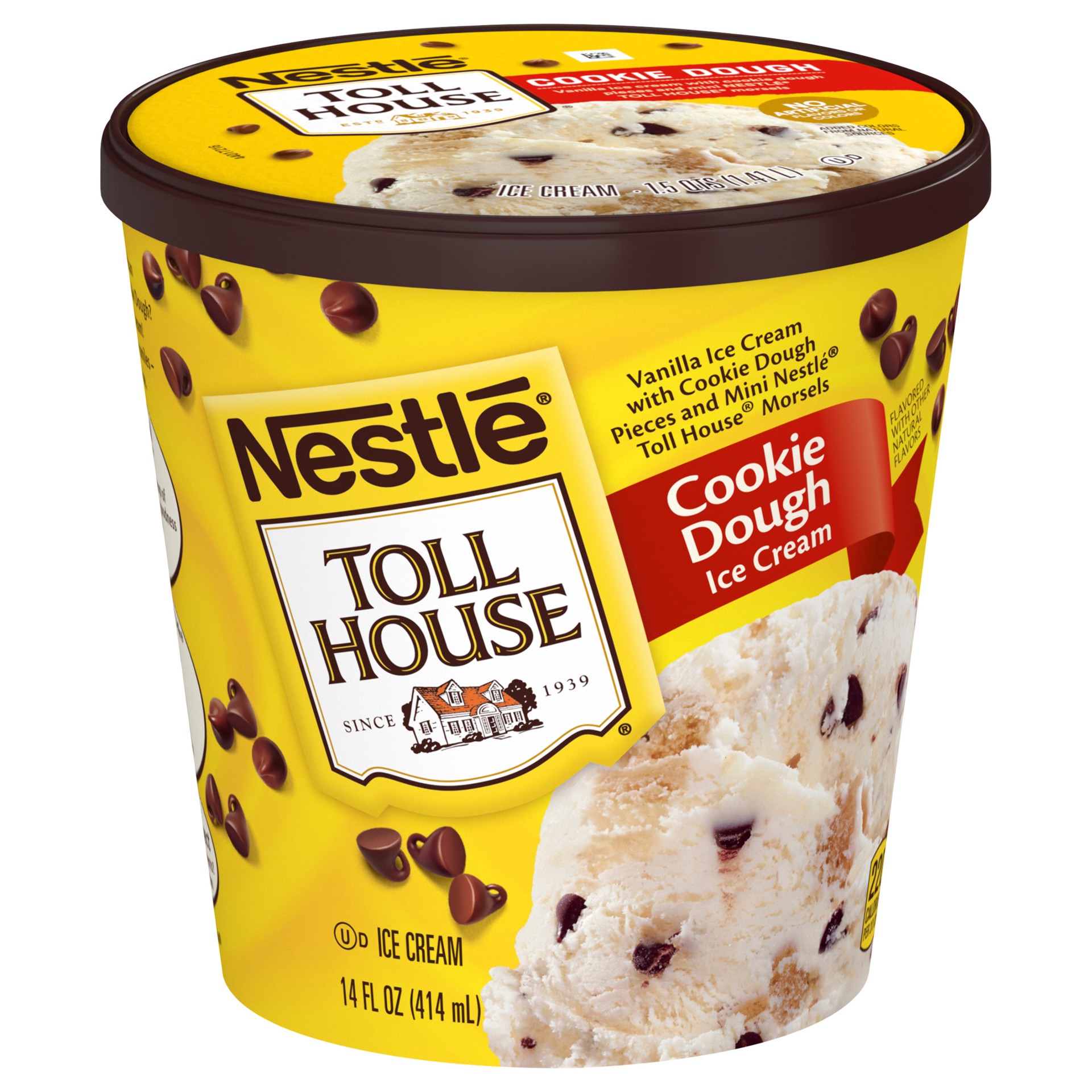 slide 5 of 5, Toll House Nestle Toll House Cookie Dough Ice Cream, 14oz, 14 oz