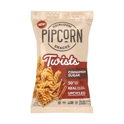 Pip's Heirloom Snacks Cinnamon Sugar Twists 4.5 oz