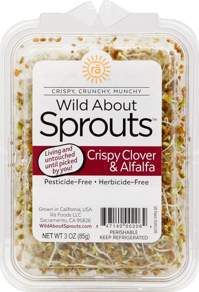 slide 1 of 1, Wild About Sprouts Crispy Clover & Alfalfa Blend, 3 oz