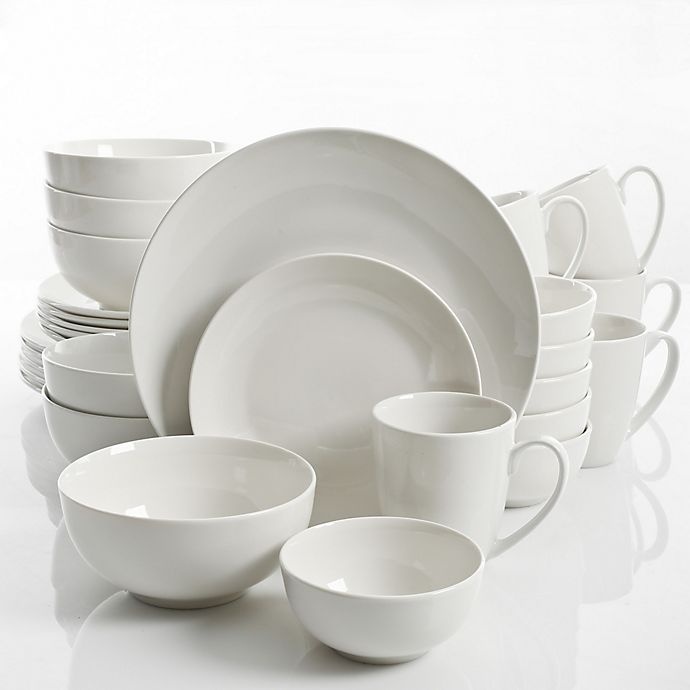 slide 1 of 2, Gibson Home Ogalla Dinnerware Set - White, 30 ct