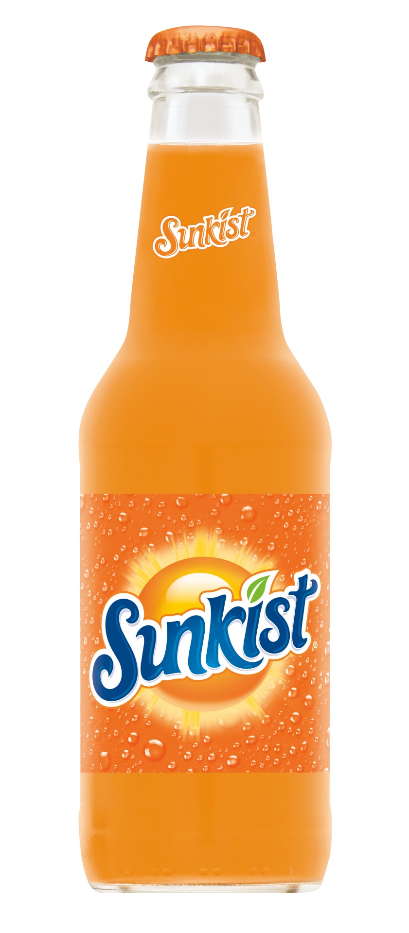 slide 1 of 2, Sunkist Orange Soda Glass Bottle, 12 oz