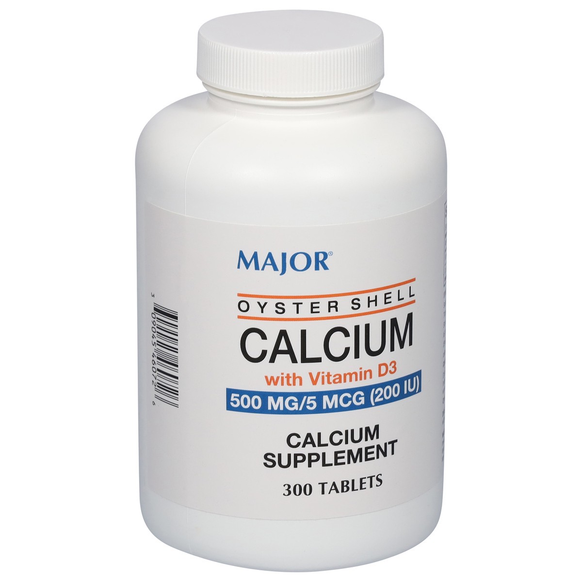 slide 3 of 4, Major 500 mg Oyster Shell Calcium with Vitamin D3 300 Tablets, 1 ct