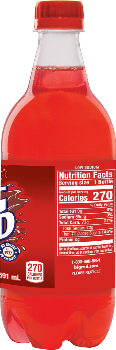 slide 4 of 4, Big Red Soda, 20 fl oz bottle, 20 fl oz