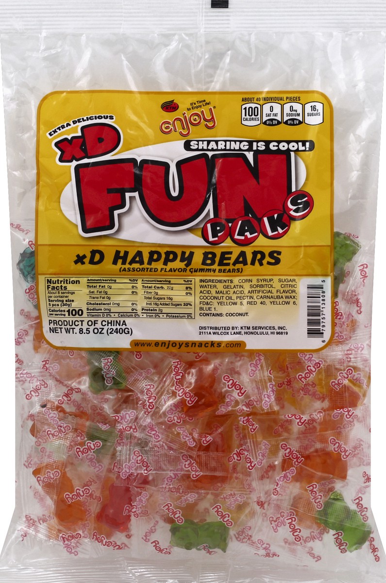 slide 5 of 5, Enjoy Gummy Bears 8.5 oz, 8.5 oz