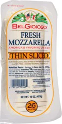 BelGioioso Thin Sliced Fresh Mozzarella - 1 lb