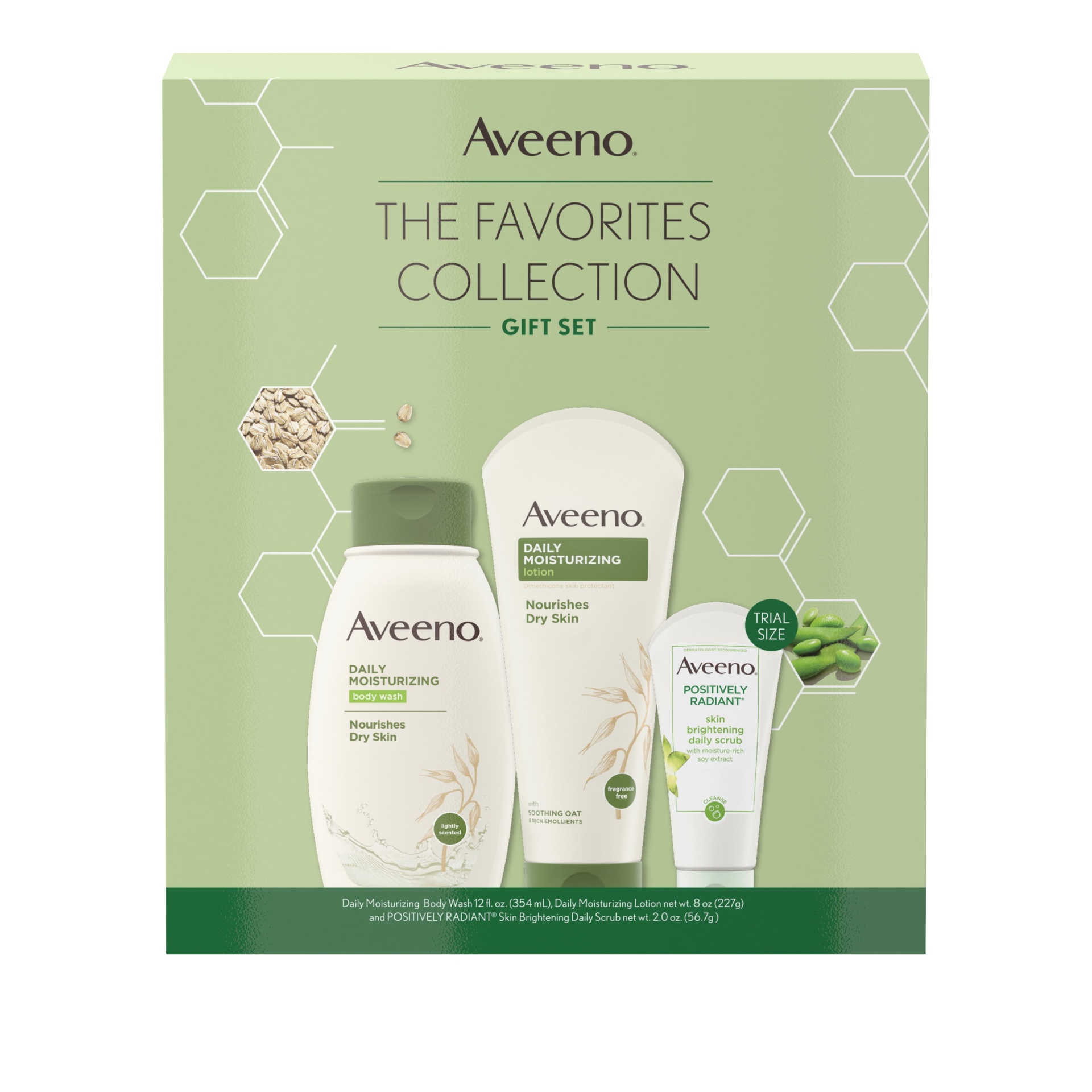 slide 1 of 1, Aveeno Most Loved Best Sellers Gift Pack, 3 ct