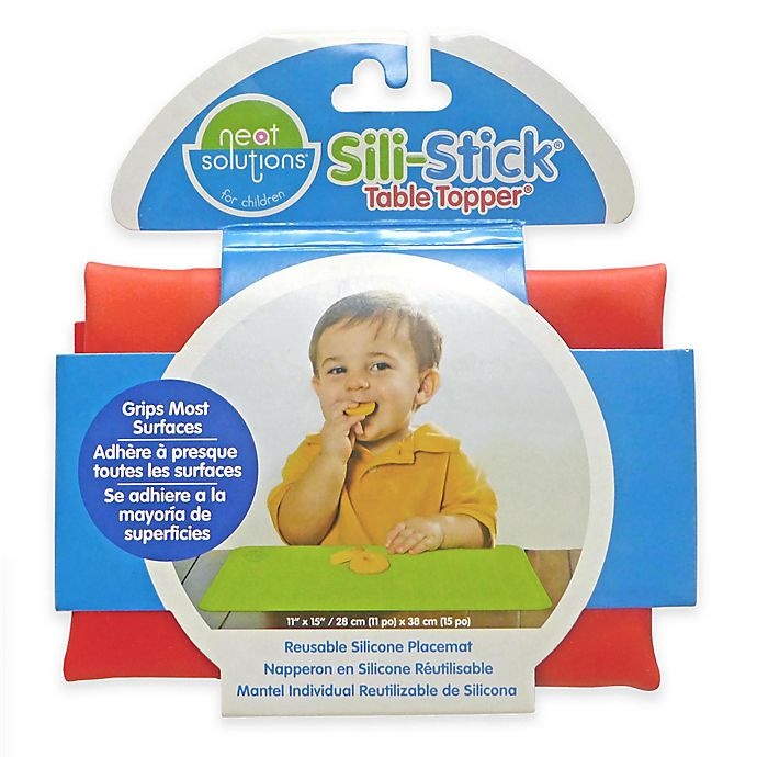 slide 1 of 2, Neat Solutions Sili-Stick Table Topper Reusable Silicone Placemat - Red, 1 ct