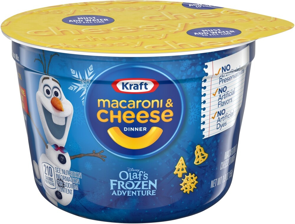 Kraft Disney Olaf's Frozen Shapes Macaroni & Cheese Dinner 1.9 oz | Shipt