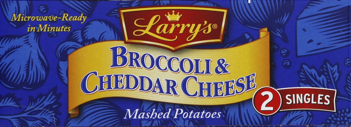 slide 2 of 4, Larry's Mashed Potatoes, Broccoli & Cheddar Cheese, 10 oz