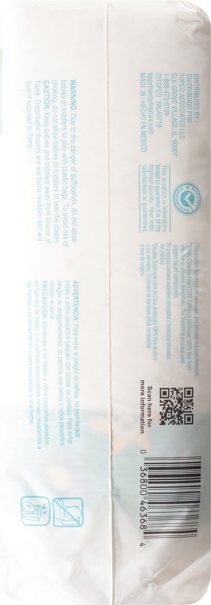 slide 3 of 9, Tippy Toes Diaper Sensitive Jumbo Size 5, 23 ct