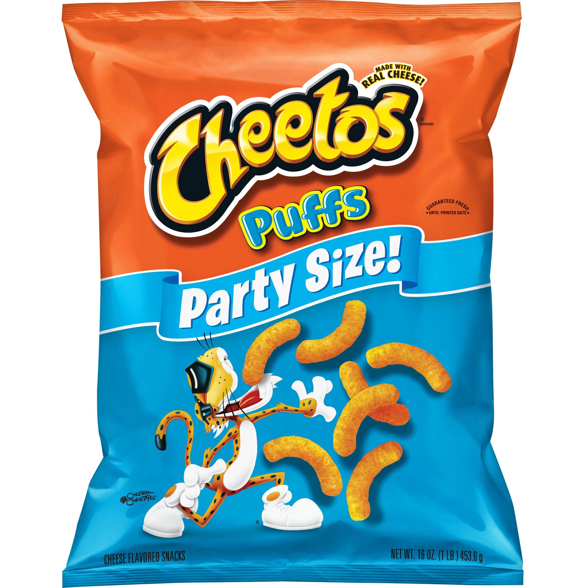 slide 1 of 3, Cheetos Puffs Cheese Flavored Snacks 16 Oz Party Size, 16 oz