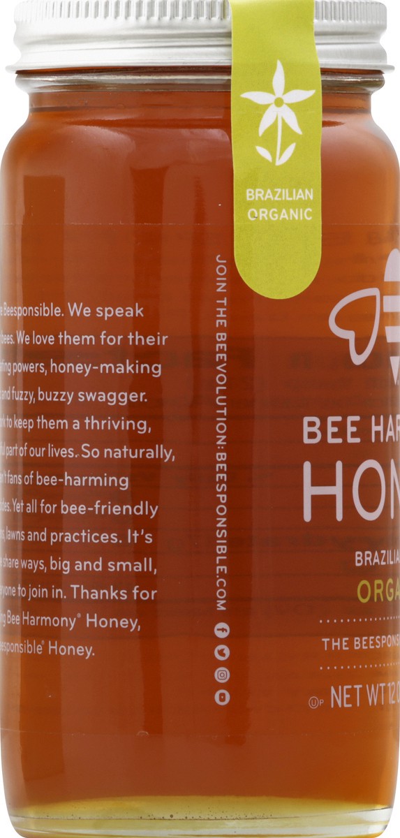 slide 5 of 8, Beehar Honey Organic Raw Brazilian, 12 oz