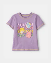 Carter's Girls Squishmallow Graphic Tee - Purple, Size 12