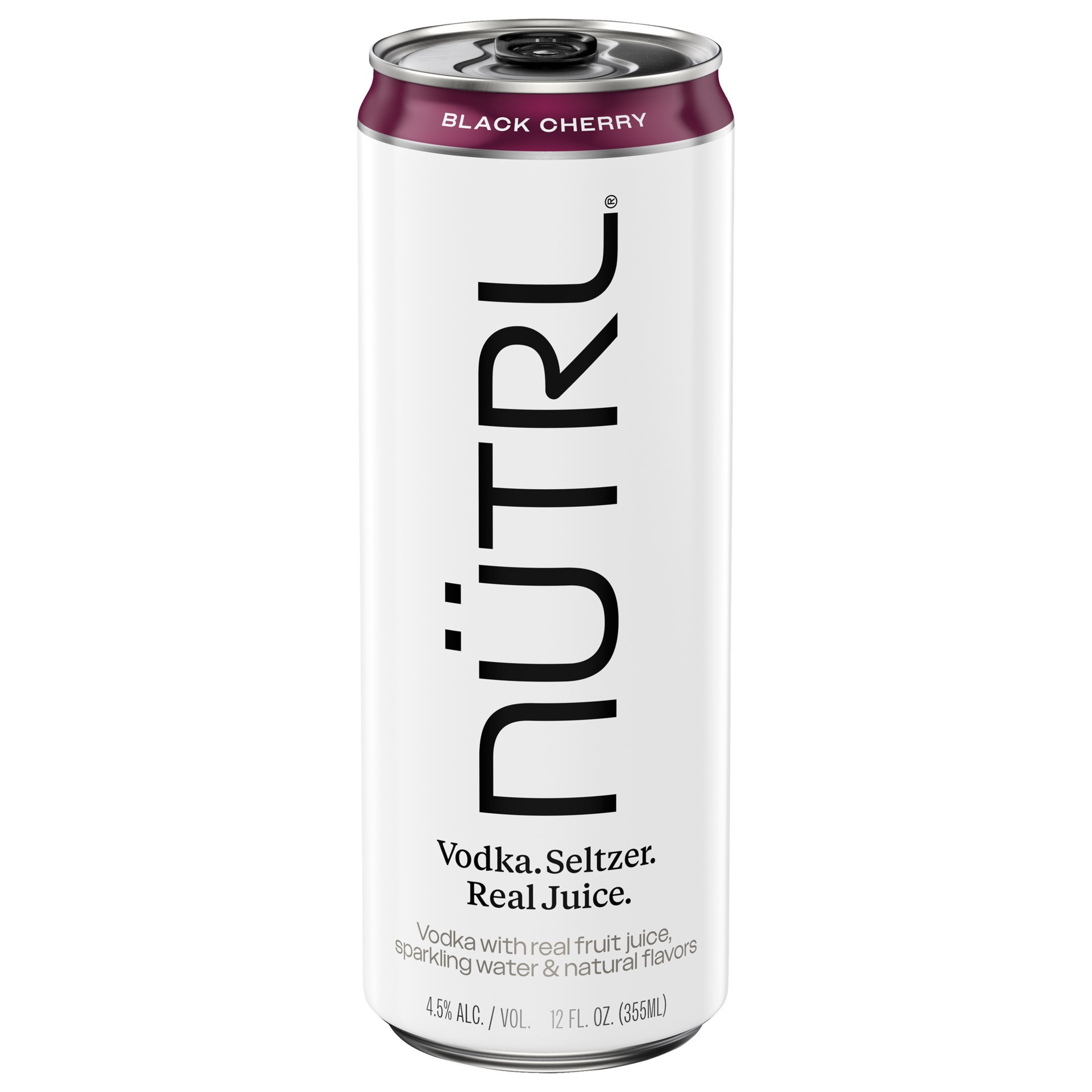slide 2 of 2, Nutrl Vodka Seltzer Black Cherry 12 fl oz Single Can, 12 fl oz