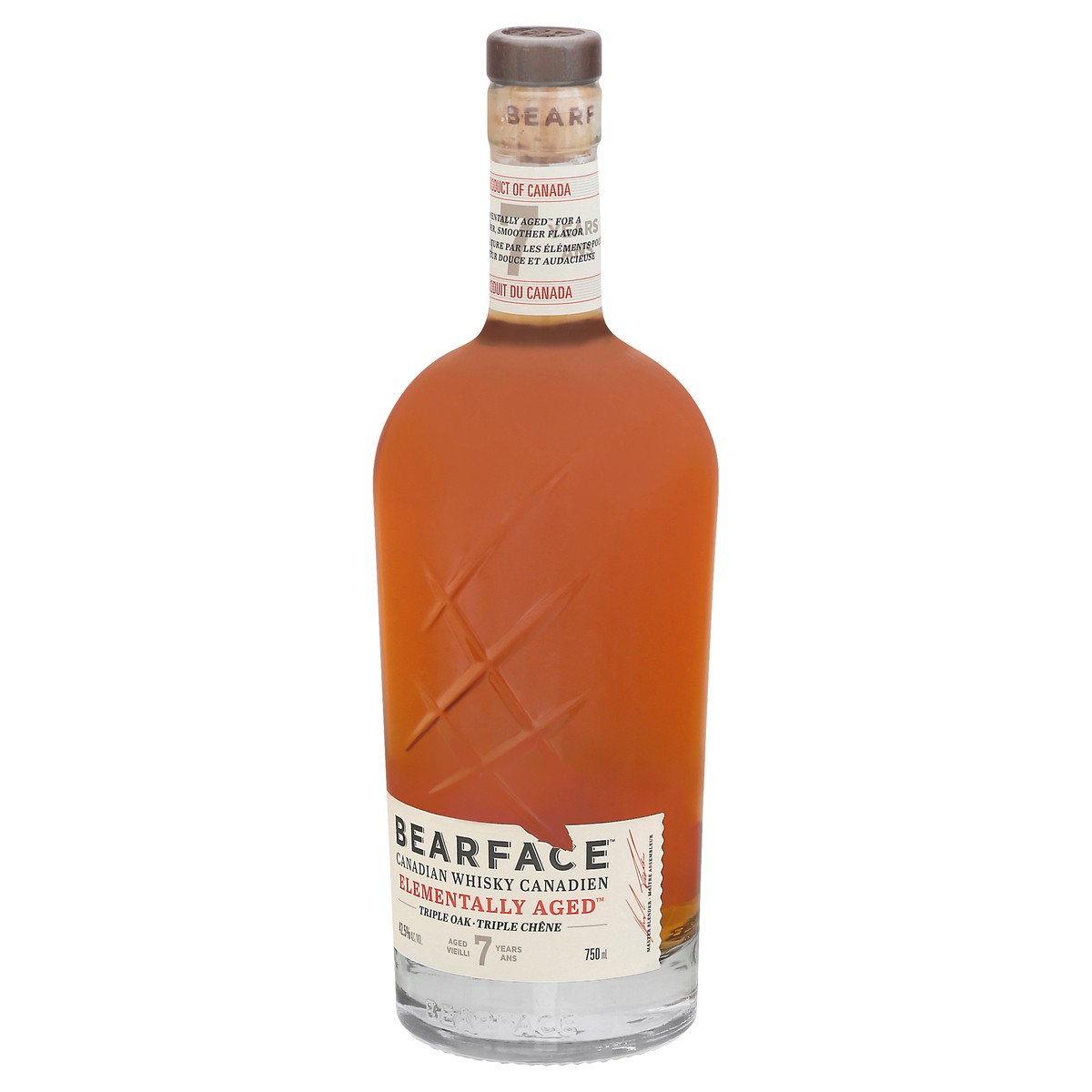 slide 9 of 9, Bearface Elementally Aged Canadian Whisky 750 ml, 750 ml