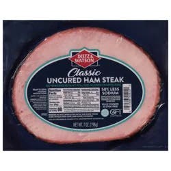 Dietz & Watson Classic Uncured Ham Steak 7 oz