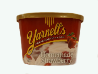 slide 1 of 1, Yarnell's Real Strawberry Ice Cream, 1.75 qt