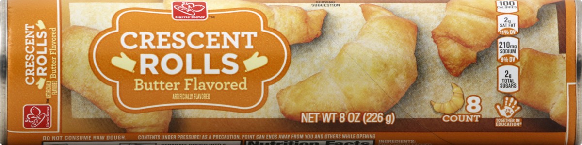 slide 1 of 4, Harris Teeter Buttery Crescent Roll, 1 ct