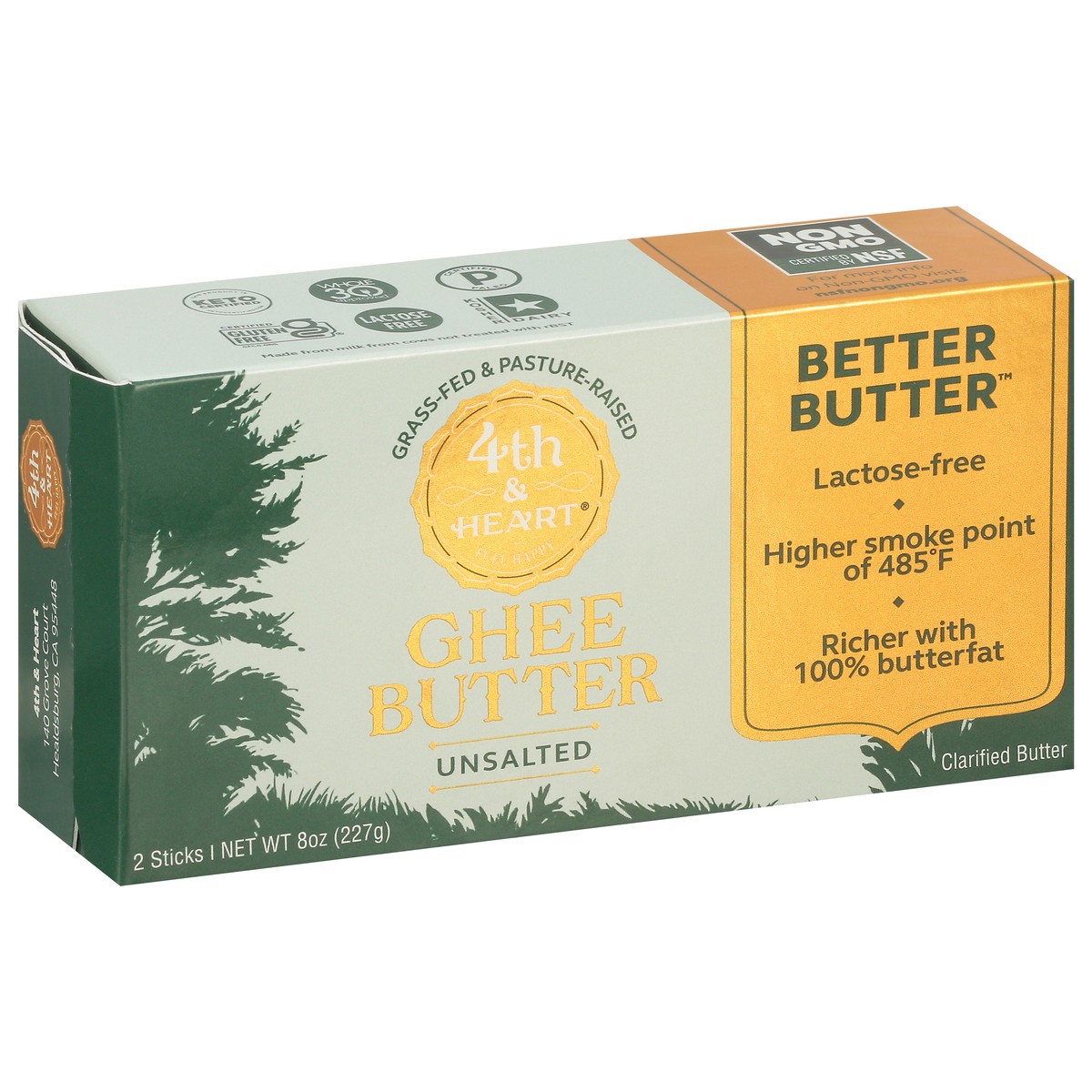 slide 4 of 9, 4Th & Heart Ghee Unsalted Butter Sticks, 2 ct; 8 oz
