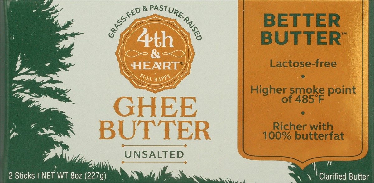 slide 7 of 9, 4Th & Heart Ghee Unsalted Butter Sticks, 2 ct; 8 oz