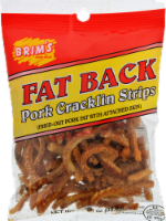 slide 1 of 1, Brim's Fat Back Cracklin Strips, 3.12 oz