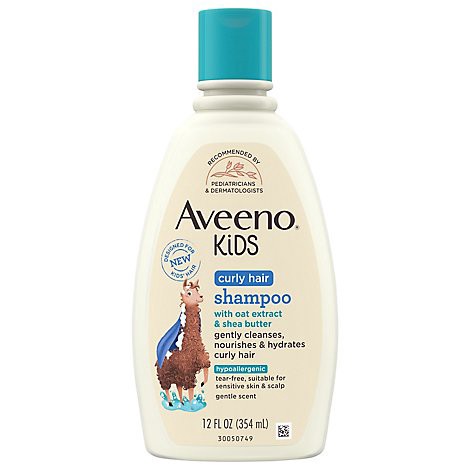 slide 1 of 1, Aveeno Kids Curly Hair Hypoallergenic Shampoo - 12 Fl. Oz, 12 fl oz