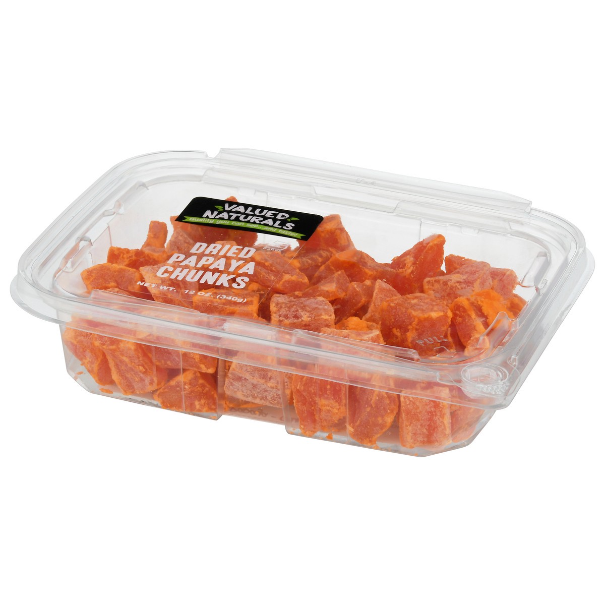 slide 6 of 9, Valued Naturals Dried Papaya Chunks 12 oz, 12 oz
