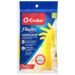 O-Cedar Playtex Large Handsaver Gloves L 1 ea Bag