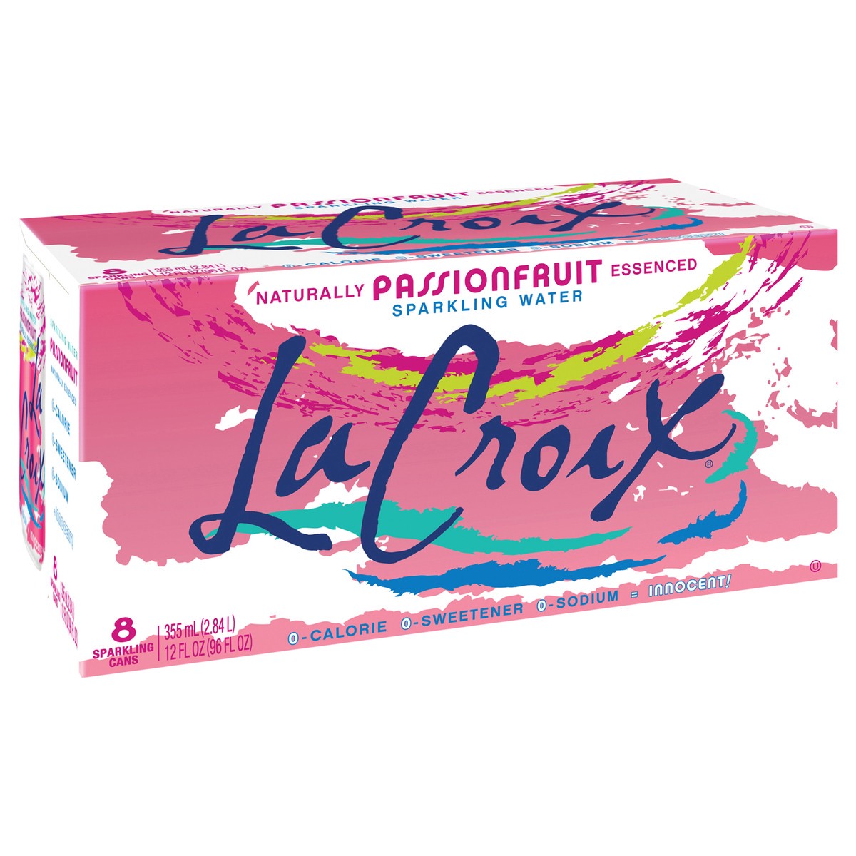 slide 4 of 10, La Croix Passionfruit - 8 ct, 8 ct; 12 oz