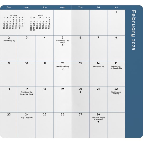 slide 8 of 8, 2025-2026 Dateworks Monthly Pocket Planner, 3-1/2"" X 6-1/2"", Kittens, January To December, 1 ct