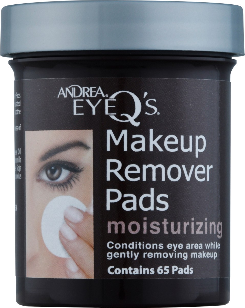 slide 1 of 11, Andrea Eye Makeup Remover Pads, Moisturizing, 65 ct