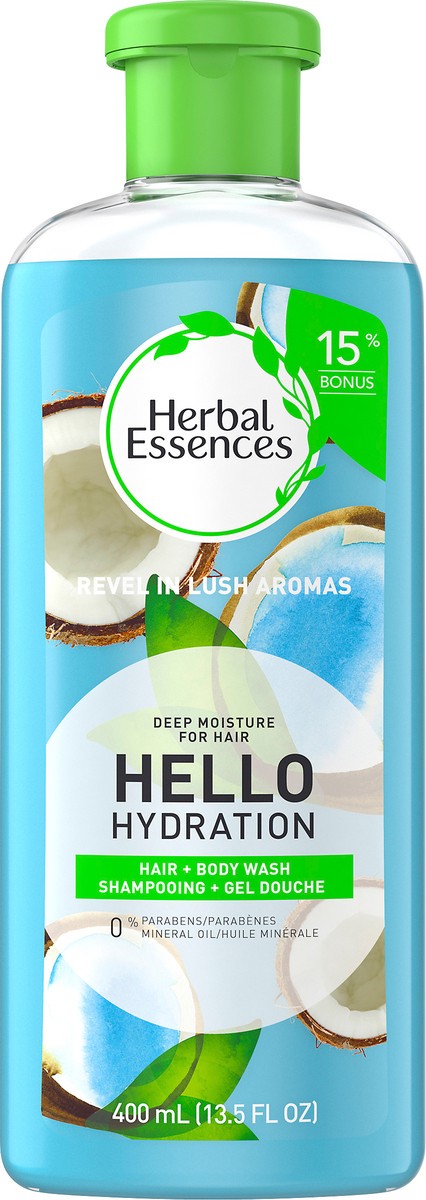 slide 2 of 5, Herbal Essences Hello Hydration Hair + Body Wash 400 ml, 400 ml