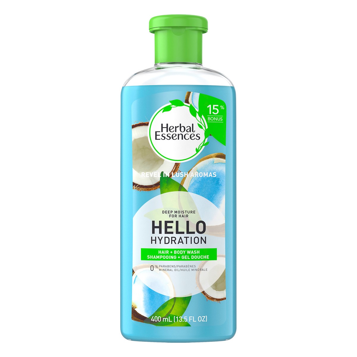 slide 1 of 5, Herbal Essences Hello Hydration Hair + Body Wash 400 ml, 400 ml