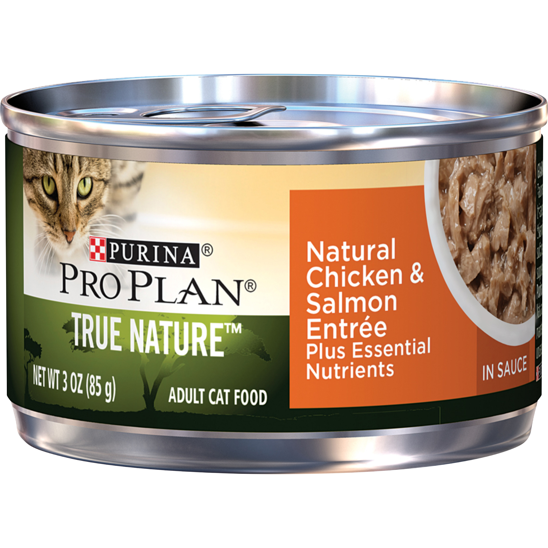 slide 1 of 1, Pro Plan True Nature Chicken & Salmon Adult Canned Cat Food, 3 oz