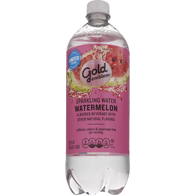 slide 1 of 1, Gold Emblem Watermelon Sparkling Water, 1 ct