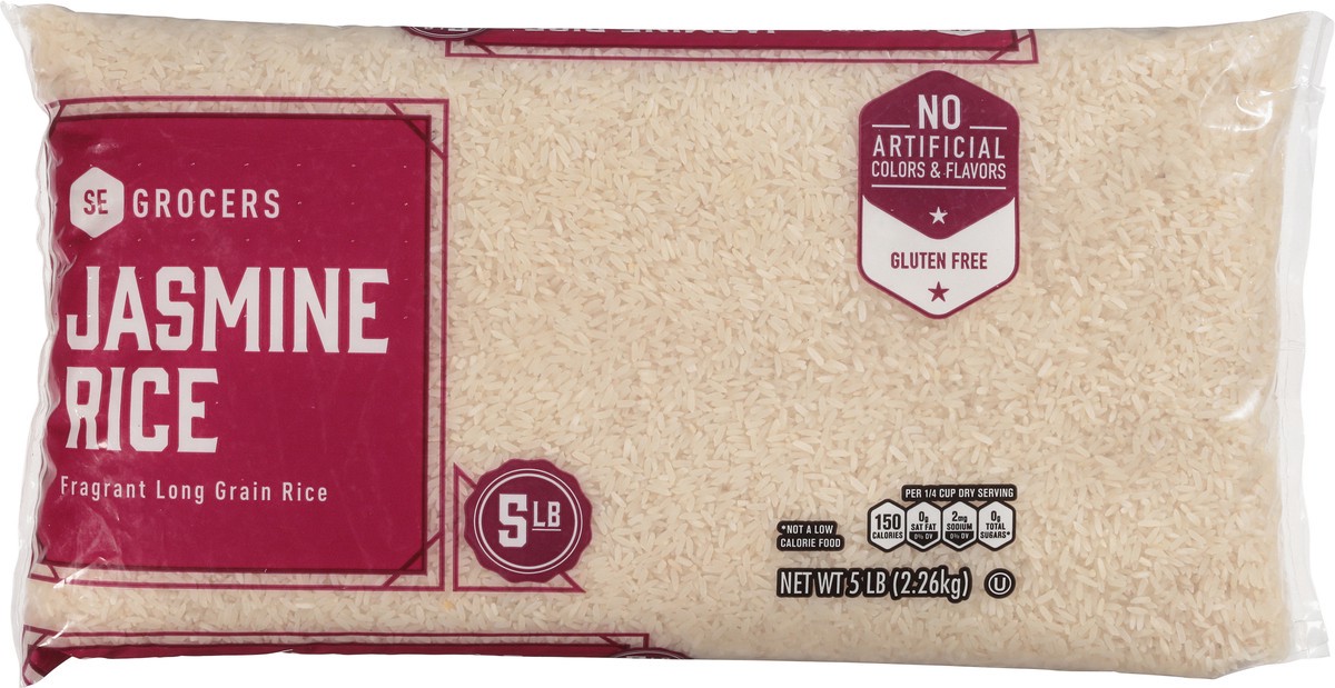 slide 5 of 13, Se Grocers Long Grain Jasmine Rice 5 Pounds, 5 lb