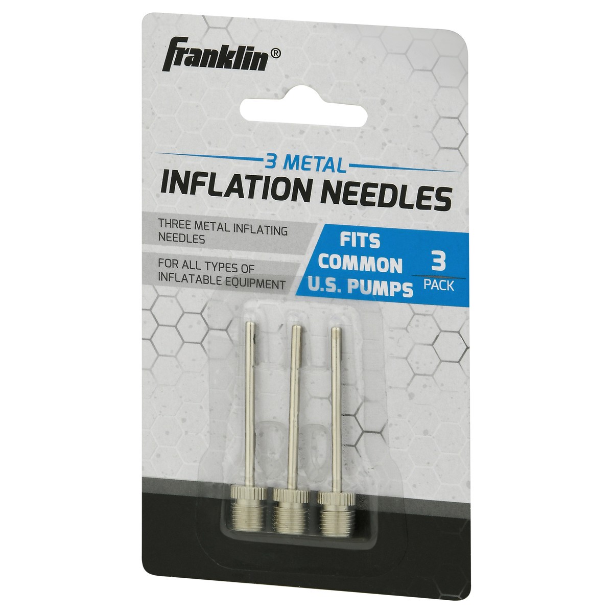 slide 5 of 9, Franklin Metal Inflation Needles 3 ea Blister Pack, 3 ct