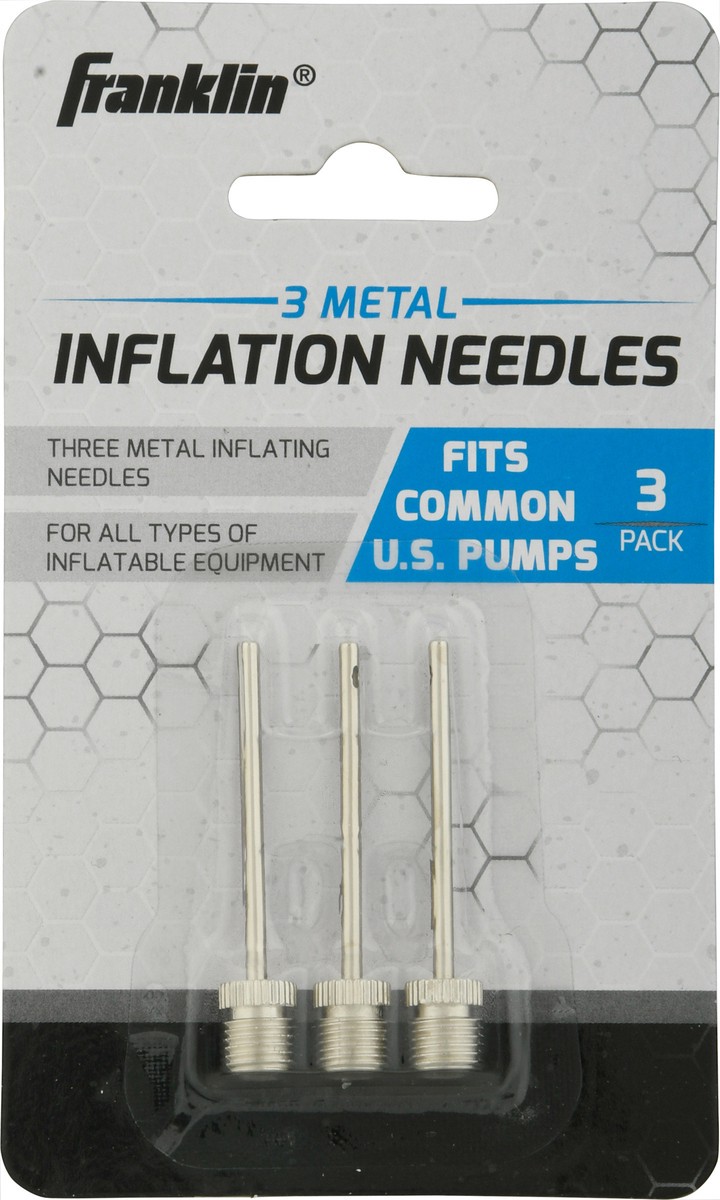 slide 8 of 9, Franklin Metal Inflation Needles 3 ea Blister Pack, 3 ct