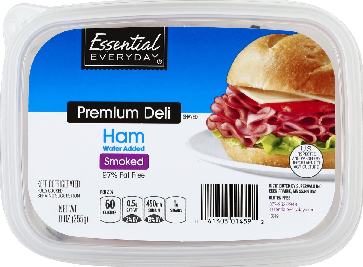 slide 5 of 6, Essential Everyday Smoked Ham Tub, 9 oz