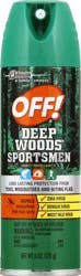 OFF! Sportsmen Deep Woods Insect Repellent 3, 30% DEET Mosquito Spray, 6 oz
