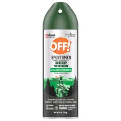 OFF! Sportsmen Deep Woods Insect Repellent 3, 30% DEET Mosquito Spray, 6 oz