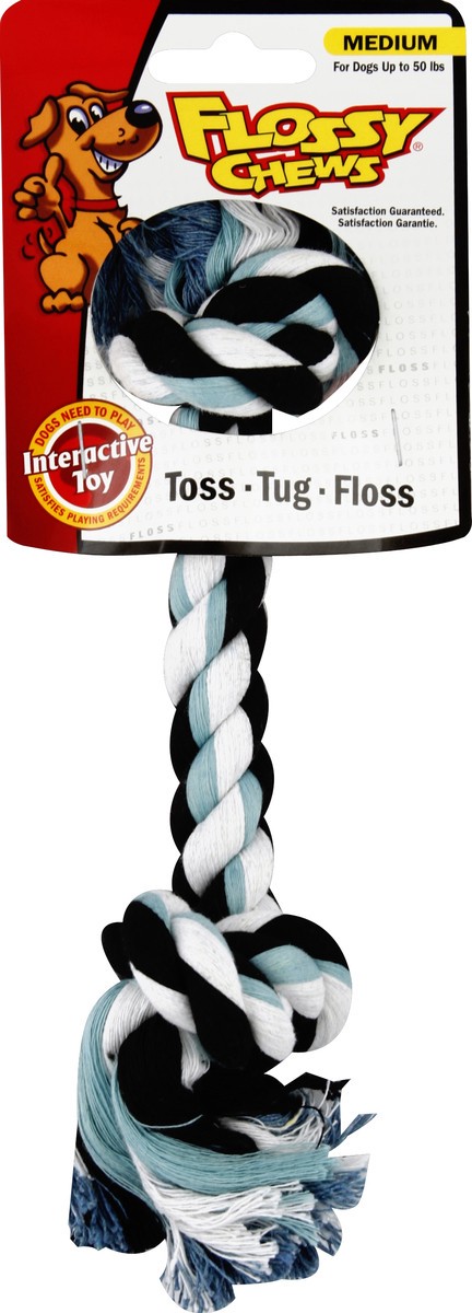 slide 2 of 2, Flossy Chews Medium Rope Toy, 1 ct