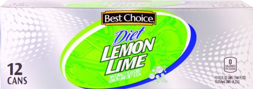 slide 1 of 1, Best Choice Diet Lemon Lime Soda, 144 oz