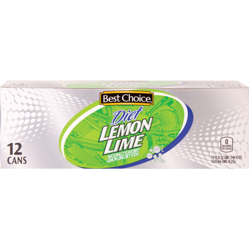 slide 1 of 1, Best Choice Diet Lemon Lime Soda - 12 ct; 12 fl oz, 12 ct; 12 fl oz