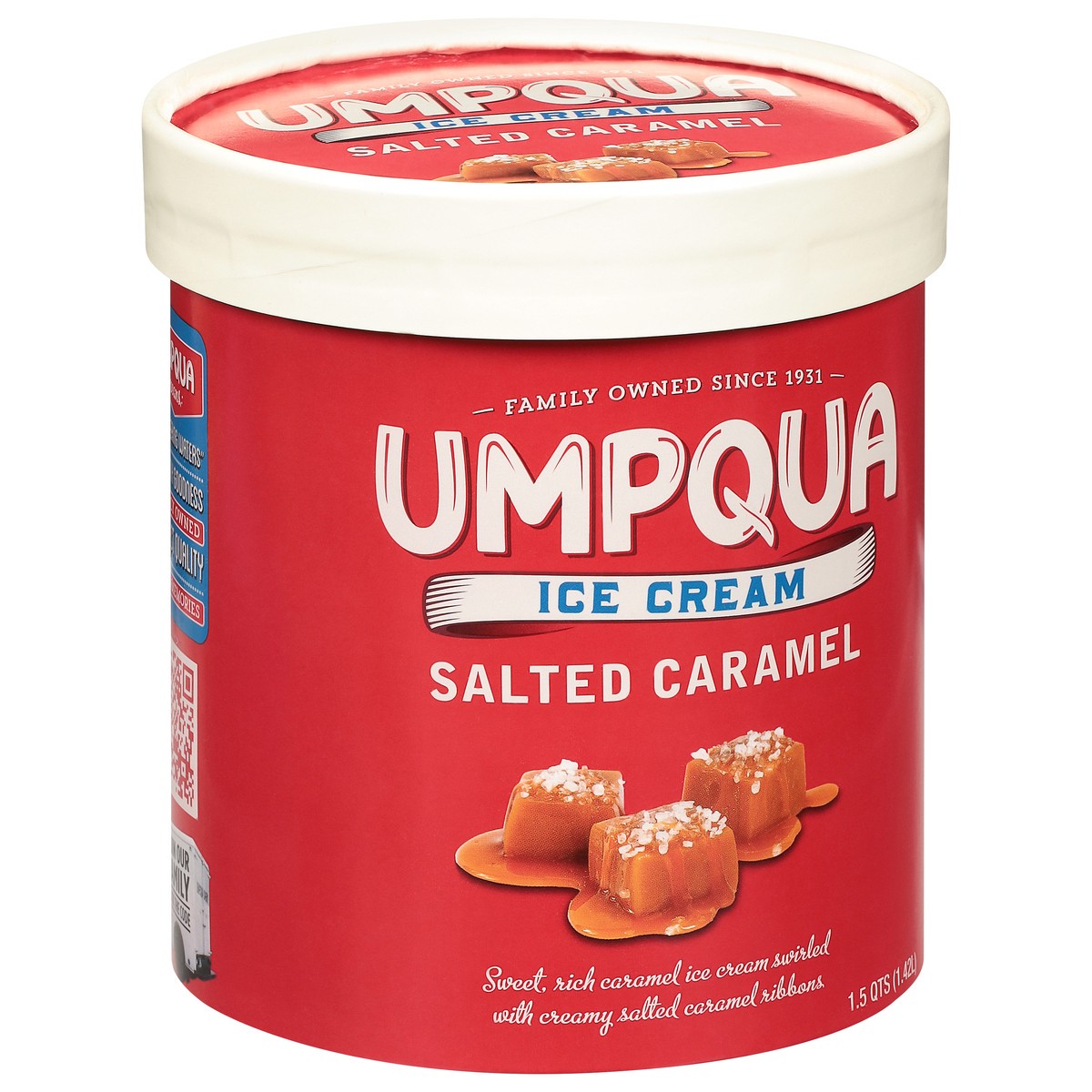 slide 2 of 9, Umpqua Salted Caramel Ice Cream 1.5 qt, 1.5 qt