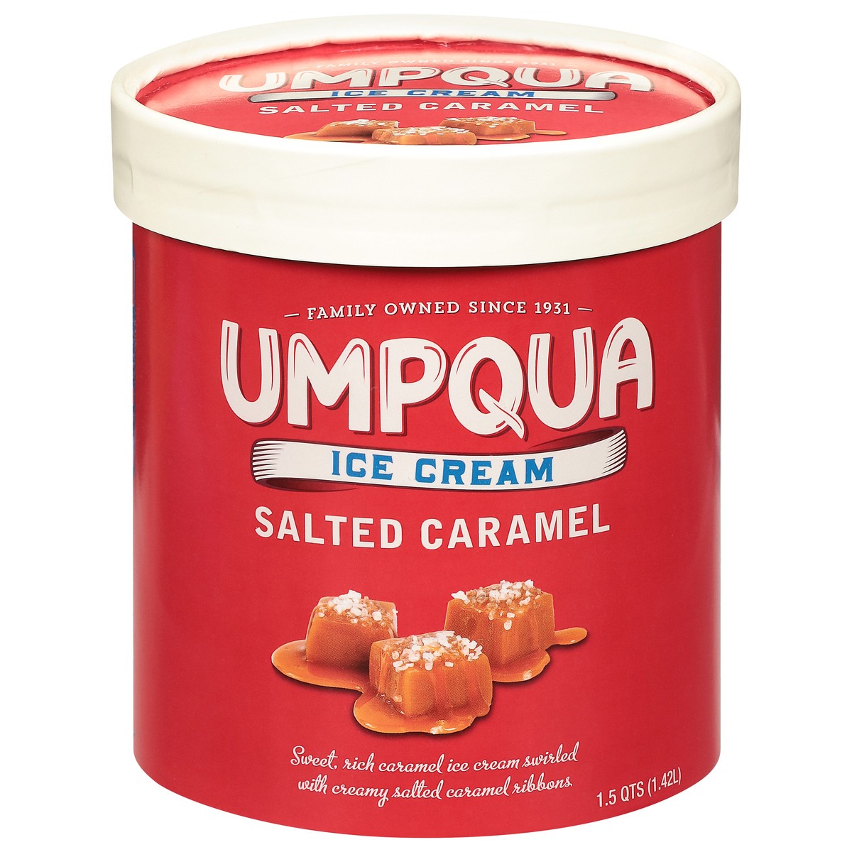 slide 1 of 9, Umpqua Salted Caramel Ice Cream 1.5 qt, 1.5 qt