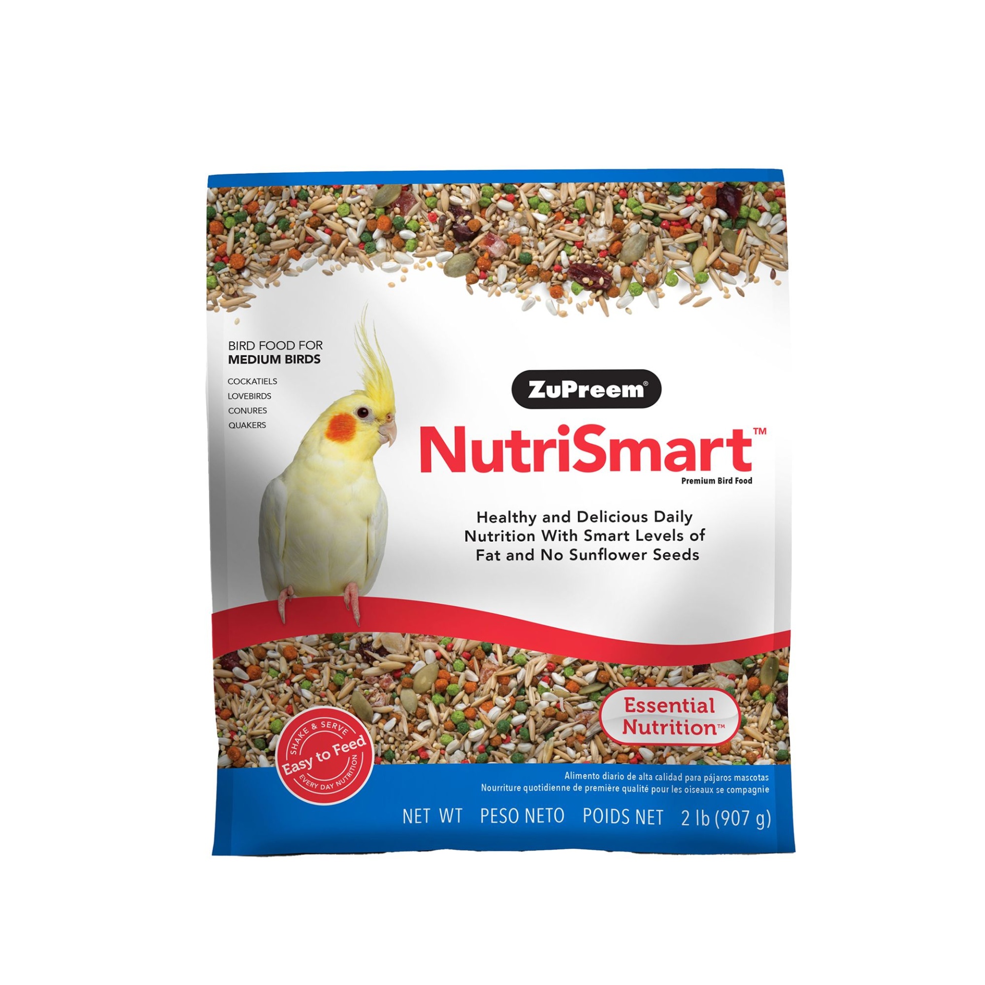 slide 1 of 1, ZuPreem NutriSmart Medium Bird Food, 2 lb