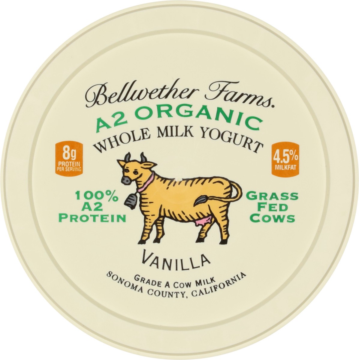 slide 9 of 12, Bellwether Farms Whole Milk Cow Milk Vanilla Yogurt 32 oz, 32 oz