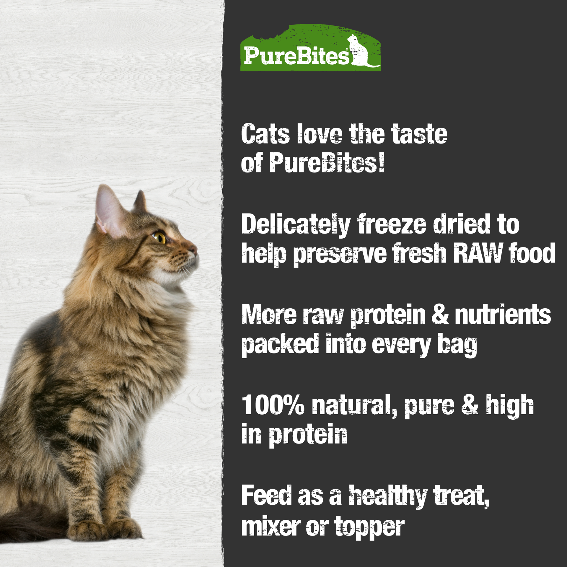 slide 5 of 5, PureBites Freeze Dried Chicken Breast & Catnip Cat Treats 37g | 1 Ingredient | Made in USA, 1.2 oz